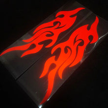Load image into Gallery viewer, 2Pcs 30/40/50cm Car Motorcycle Sticker Flames Reflective Decal Sticker Decoration Decals Vinyl Waterproof