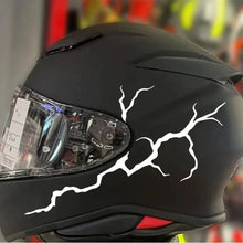 Load image into Gallery viewer, 2Pcs 20x10cm Motorcycle Reflective Lightning Stickers DIY Motorbike Helmet Windshield Scooter Self-adhesive Vinyl Decals Waterproof