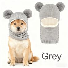 Load image into Gallery viewer, Knitted Warm Pet Hat For Medium Large Dogs Noise Reduction Calming Year Round Photography Headwear