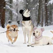Load image into Gallery viewer, Knitted Warm Pet Hat For Medium Large Dogs Noise Reduction Calming Year Round Photography Headwear