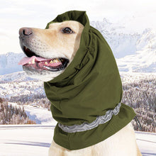 Load image into Gallery viewer, Dog Soothing Calming Earmuffs Warm Waterproof Snowproof Windproof Adjustable Reflective Neck Protection Pet Supplies