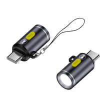 Load image into Gallery viewer, Key Chain 2.5cm USB Type C Plug LED Mini Flashlight LED Light Torches For Phone Power Banks Camping Hiking Travel