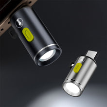 Load image into Gallery viewer, Key Chain 2.5cm USB Type C Plug LED Mini Flashlight LED Light Torches For Phone Power Banks Camping Hiking Travel