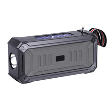 Load image into Gallery viewer, Solar Wireless Bluetooth Speaker Dual Solar Power Rechargeable with Flashlight TF USB Mp3 Music Player Audio System Fm Radio