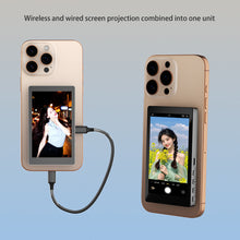 Load image into Gallery viewer, Smartphone Wireless Magnetic Monitor Screen For Smartphone Vlog Live Stream Video Recording Screen Phone Rear Camera Selfie