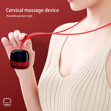 Load image into Gallery viewer, Smart Hanging Neck Protector Cervical Spine Massager Portable Mini Pulse Shoulder Massage Hot Compress Nursing