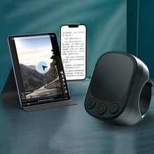 Load image into Gallery viewer, Scrolling Ring Remote Control Touchpad Camera Shutter Mouse Ring for Short Video Control Compatible with iPhone iPad