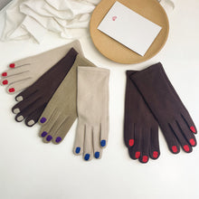 Load image into Gallery viewer, Fashion Nail Polish Gloves Grace Lady Winter Vintage Full Finger Glove Women Thick Driving Touch Screen Warm Mittens Female