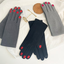 Load image into Gallery viewer, Fashion Nail Polish Gloves Grace Lady Winter Vintage Full Finger Glove Women Thick Driving Touch Screen Warm Mittens Female