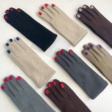 Load image into Gallery viewer, Fashion Nail Polish Gloves Grace Lady Winter Vintage Full Finger Glove Women Thick Driving Touch Screen Warm Mittens Female