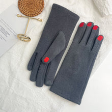 Load image into Gallery viewer, Fashion Nail Polish Gloves Grace Lady Winter Vintage Full Finger Glove Women Thick Driving Touch Screen Warm Mittens Female