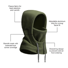 Load image into Gallery viewer, Winter Outdoor Cycling Skiing Thermal Headgear Windproof Cold Protection Full Face Mask Polar Fleece Thickened Hat Scarf Earmuffs Integrated Gear