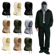Load image into Gallery viewer, Winter Outdoor Cycling Skiing Thermal Headgear Windproof Cold Protection Full Face Mask Polar Fleece Thickened Hat Scarf Earmuffs Integrated Gear