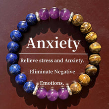 Load image into Gallery viewer, Triple Element Emotion Bracelet Natural Stone Energy Crystal Healing Emotional Balance Daily Positive Energy Jewelry Stress Relief Gift for Women Man