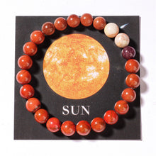 Load image into Gallery viewer, Solar System Planets Stone Bracelet Lucky Charm Moon Sun Saturn Bead Daily Wear & Meditation For Men Hand Rosary Accessories