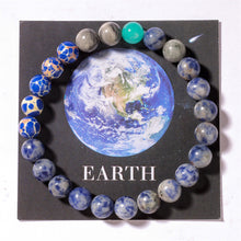 Load image into Gallery viewer, Solar System Planets Stone Bracelet Lucky Charm Moon Sun Saturn Bead Daily Wear & Meditation For Men Hand Rosary Accessories