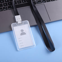 Load image into Gallery viewer, Clear Card Holder Badge Lanyard Office School Employee ID Badge For Workers Staff Students Event Visitors ID Card Accessories