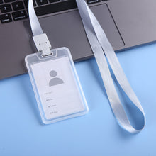 Load image into Gallery viewer, Clear Card Holder Badge Lanyard Office School Employee ID Badge For Workers Staff Students Event Visitors ID Card Accessories