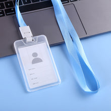 Load image into Gallery viewer, Clear Card Holder Badge Lanyard Office School Employee ID Badge For Workers Staff Students Event Visitors ID Card Accessories