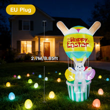 Load image into Gallery viewer, 5.9/8.9FT Easter Glowing Inflatable Balloon Bunny/Carrot/Egg Figure LED Waterproof Holiday Easter Celebration Spring Garden Yard Lawn Decor