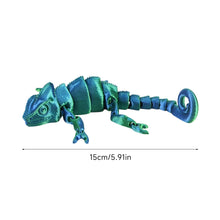 Load image into Gallery viewer, 3D Printed Dragon Chameleon Lizard Figures 15cm Full Multi Joint Movable Simulation Animal Model Home Room Decor Kids Gift