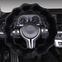 Load image into Gallery viewer, Winter Warm Soft Fluffy Plush Car Steering Wheel Cover Steering Qheel Grip Cover Non-Slip Steering Wheel Protector Car Steering