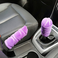 Load image into Gallery viewer, 1Set Winter Short Plush Hand Warmer Comfortable Car Handbrake Cover Handle Cover Handle Cover Car Interior Accessories