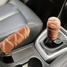 Load image into Gallery viewer, 1Set Winter Short Plush Hand Warmer Comfortable Car Handbrake Cover Handle Cover Handle Cover Car Interior Accessories