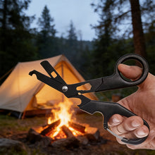 Load image into Gallery viewer, Multi-functional Emergency Shears with Quick Clip EDC Rescue Scissors Outdoor Wrench Bottle Opener Wire Stripper Screwdriver