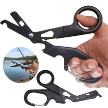 Load image into Gallery viewer, Multi-functional Emergency Shears with Quick Clip EDC Rescue Scissors Outdoor Wrench Bottle Opener Wire Stripper Screwdriver