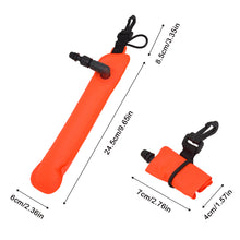 Load image into Gallery viewer, Mini SMB Float Signal Tube High Visibility Emergency Signal Stick Diver Keychain Pendant