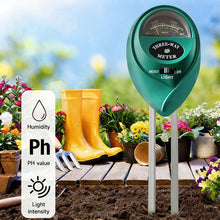 Load image into Gallery viewer, 3-in-1 Soil pH Meter Moisture Tester for Garden Potted Plants No Battery Needed for Dirt and Soil Gardening Tool for Plant Lovers