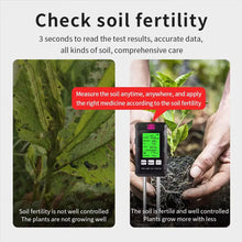 Load image into Gallery viewer, 6 in 1 Soil Tester for Garden Moisture pH Temperature Light Fertility Meter Soil Test Kit for Potted Plants Indoor Outdoor Plant Care Tool