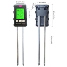 Load image into Gallery viewer, 6 in 1 Soil Tester for Garden Moisture pH Temperature Light Fertility Meter Soil Test Kit for Potted Plants Indoor Outdoor Plant Care Tool