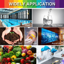Load image into Gallery viewer, Universal pH Test Paper 1-14 Full Range Strips Litmus Paper for Water Testing High Accuracy Acid Alkaline Indicator Strips Lab Home Aquarium Pool Use
