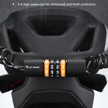 Load image into Gallery viewer, Anti-Theft Combination Cable Lock for Bicycle Retractable Steel Wire Lock for Electric Bike Helmet Cycling Equipment