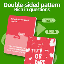 Load image into Gallery viewer, Truth or Challenge Card Game for Couples Romantic Conversation Starter Cards for Date Night Gift for Him and Her
