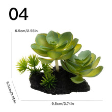 Load image into Gallery viewer, Simulated Succulent Lifelike Fake Plant Reptile Terrarium Decor Artificial Greenery for Vivarium Aquarium Fish Tank Landscaping Home Ornament Gift