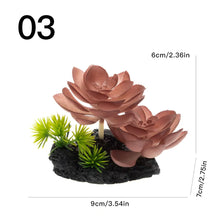 Load image into Gallery viewer, Simulated Succulent Lifelike Fake Plant Reptile Terrarium Decor Artificial Greenery for Vivarium Aquarium Fish Tank Landscaping Home Ornament Gift
