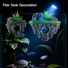 Load image into Gallery viewer, Mini Floating Island Fishing Man Statue for Aquarium Artificial Rockery Floating Hover Platform Zen Fish Tank Decor Landscape Ornament for Desktop Nano Tank