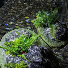 Load image into Gallery viewer, Mini Floating Island Fishing Man Statue for Aquarium Artificial Rockery Floating Hover Platform Zen Fish Tank Decor Landscape Ornament for Desktop Nano Tank
