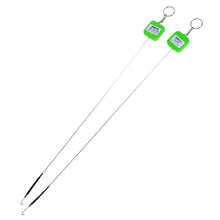 Load image into Gallery viewer, 52CM Long Shank Stainless Steel Eel Hook Barbed Offset and Flat Angle Hook with EVA Float Board Loop Ring Fishing Accessories