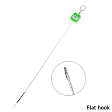 Load image into Gallery viewer, 52CM Long Shank Stainless Steel Eel Hook Barbed Offset and Flat Angle Hook with EVA Float Board Loop Ring Fishing Accessories