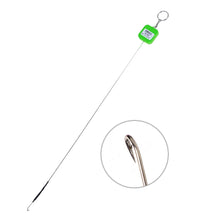 Load image into Gallery viewer, 52CM Long Shank Stainless Steel Eel Hook Barbed Offset and Flat Angle Hook with EVA Float Board Loop Ring Fishing Accessories