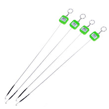 Load image into Gallery viewer, 52CM Long Shank Stainless Steel Eel Hook Barbed Offset and Flat Angle Hook with EVA Float Board Loop Ring Fishing Accessories