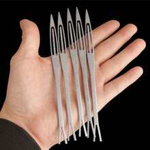 Load image into Gallery viewer, 1PC Stainless Steel / Brass Shuttle Fishing Net and Prawn Trap Weaving Repair Tool Fishing Supplies