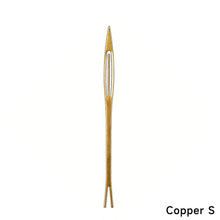 Load image into Gallery viewer, 1PC Stainless Steel / Brass Shuttle Fishing Net and Prawn Trap Weaving Repair Tool Fishing Supplies