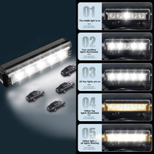 Load image into Gallery viewer, Aluminum Horizontal Mount Bike High-brightness Headlight White Yellow Dual Light Source Type-C Charging Night Riding Warning Light Cycling Accessory