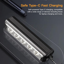 Load image into Gallery viewer, Aluminum Horizontal Mount Bike High-brightness Headlight White Yellow Dual Light Source Type-C Charging Night Riding Warning Light Cycling Accessory