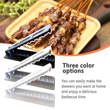 Load image into Gallery viewer, Portable Kebab Maker Manual Meat Skewer Tool for Outdoor Camping Backyard BBQ Party Reusable BBQ Accessory Gift for Grilling Enthusiast Home Kitchen